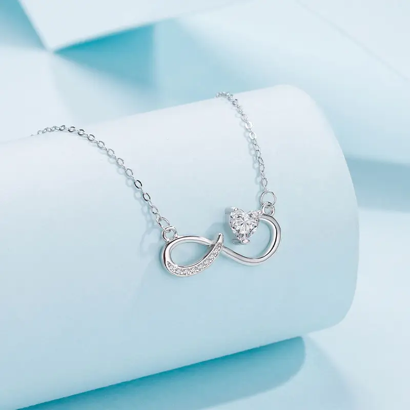 S925 Sterling Silver Unlimited Love Fashion Necklace