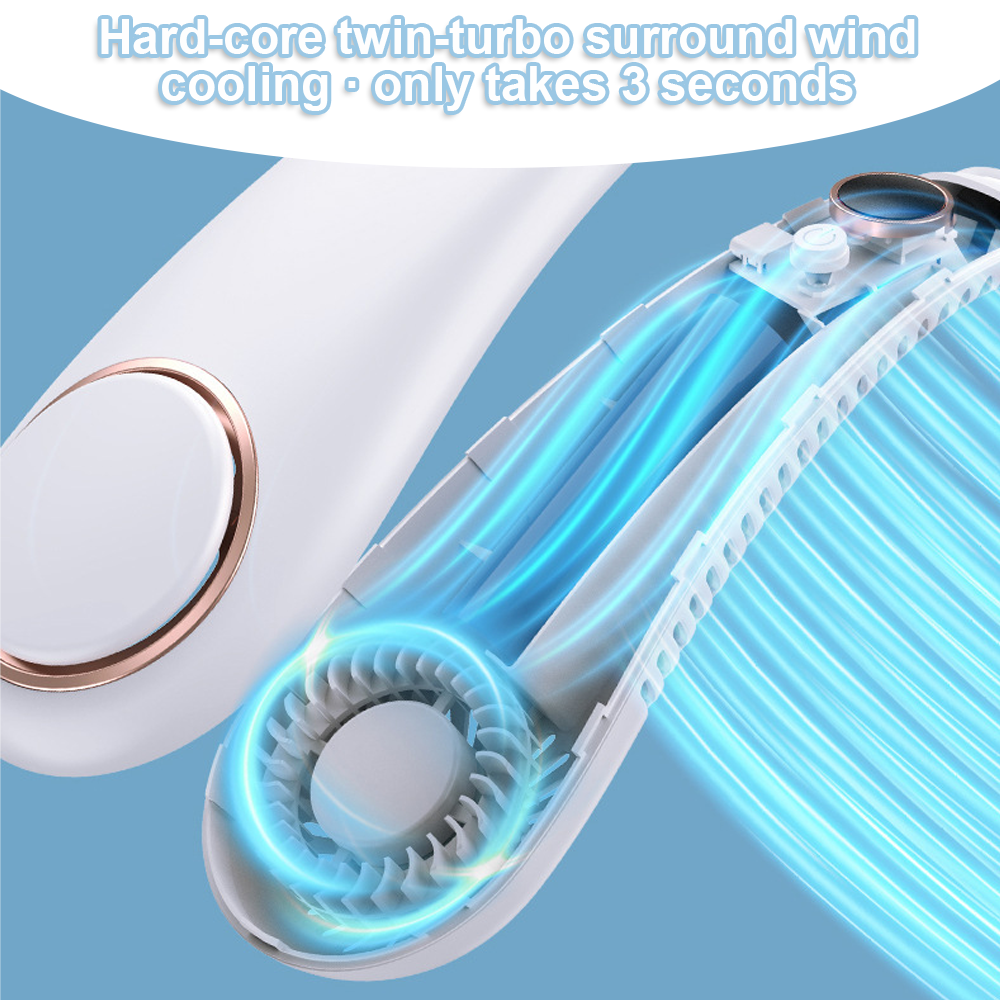 Neck Fan Bladeless Premium Air Conditioner Personal Cooling Fan Travel Portable