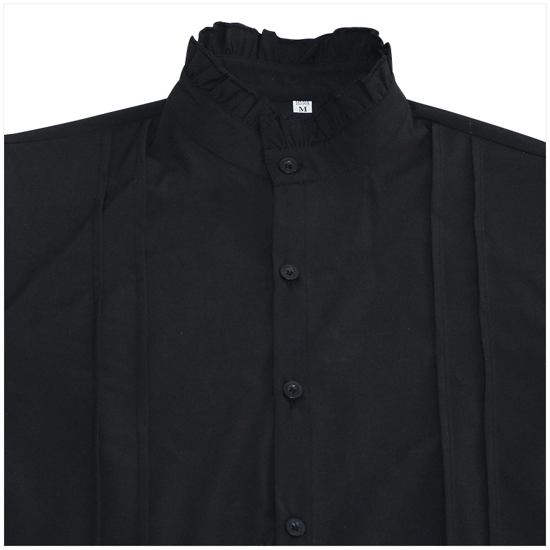 New European And American Pleated Pirate Shirt