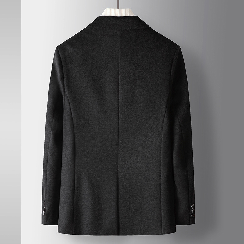 Woolen Business Leisure Wool Suit Coat Solid Color