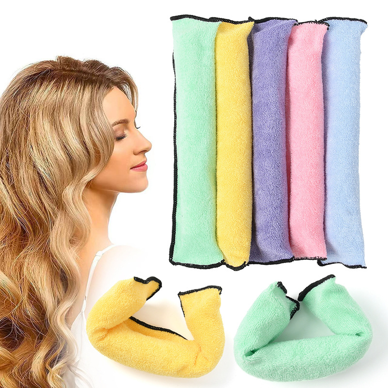 Title 1, 6 Color Heat-free Hair Curler Sponge Iron Wire ...