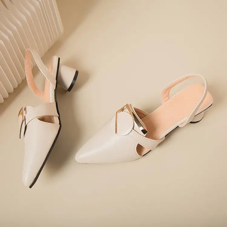 Closed Toe High Heel Sandals
