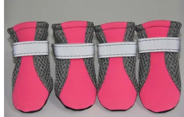 New Pet Shoes Dog Shoes Walking Running Shoes Rose Red - Shop at LoveMi