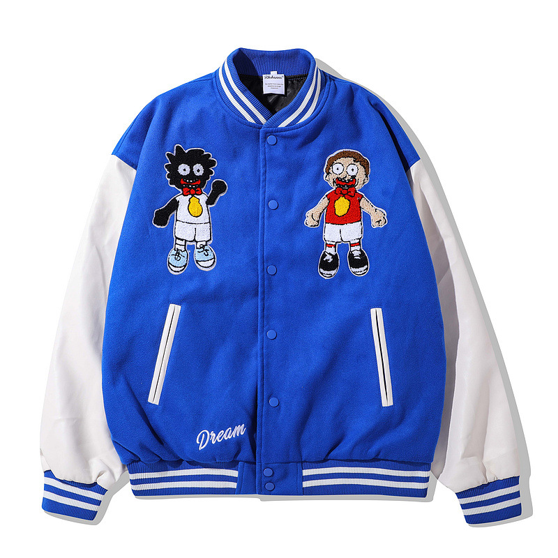 Title 3, Veste de baseball hip-hop brodée, style streetw...