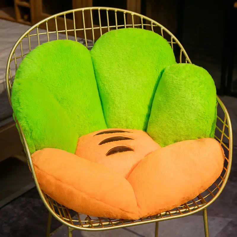 Creative Plush Carrot Half-surrounded Cushion