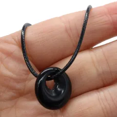 Natural Stone Semi-precious Stones Beads Jewellery Accessories Handmade Necklaces - Black Onyx - View 1