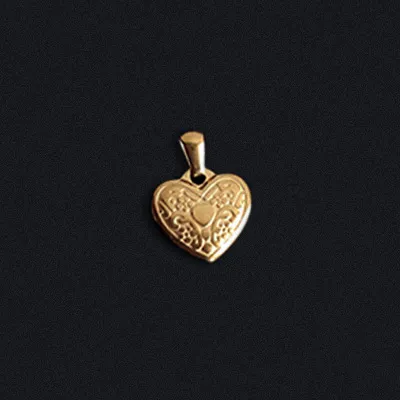 Portrait Coin Cross Peach Heart Angel Retro Pendant 10 Style - Shop at LoveMi