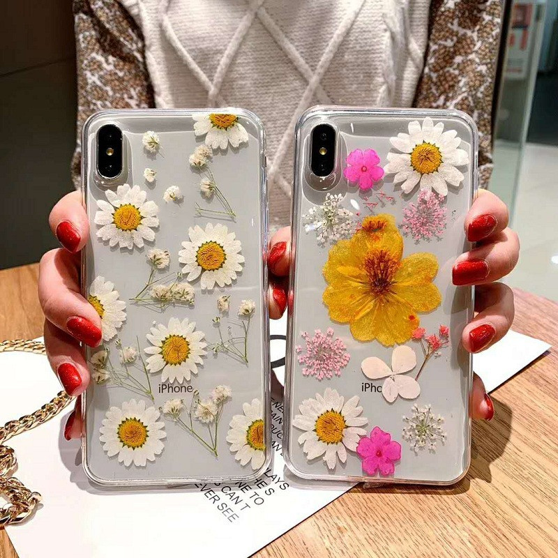 Back Cover Epoxy Preserved Flower Phone Case - Image 6