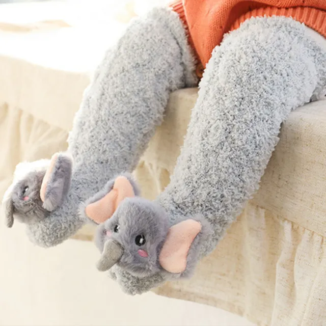 Baby Socks Autumn And Winter Stockings Thickened Light Grey - Shop at LoveMi