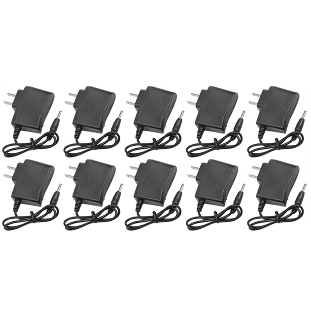 10Pcs Corded Wall Charger Home Travel AC DC Charger Power Supply Adapter US Plug