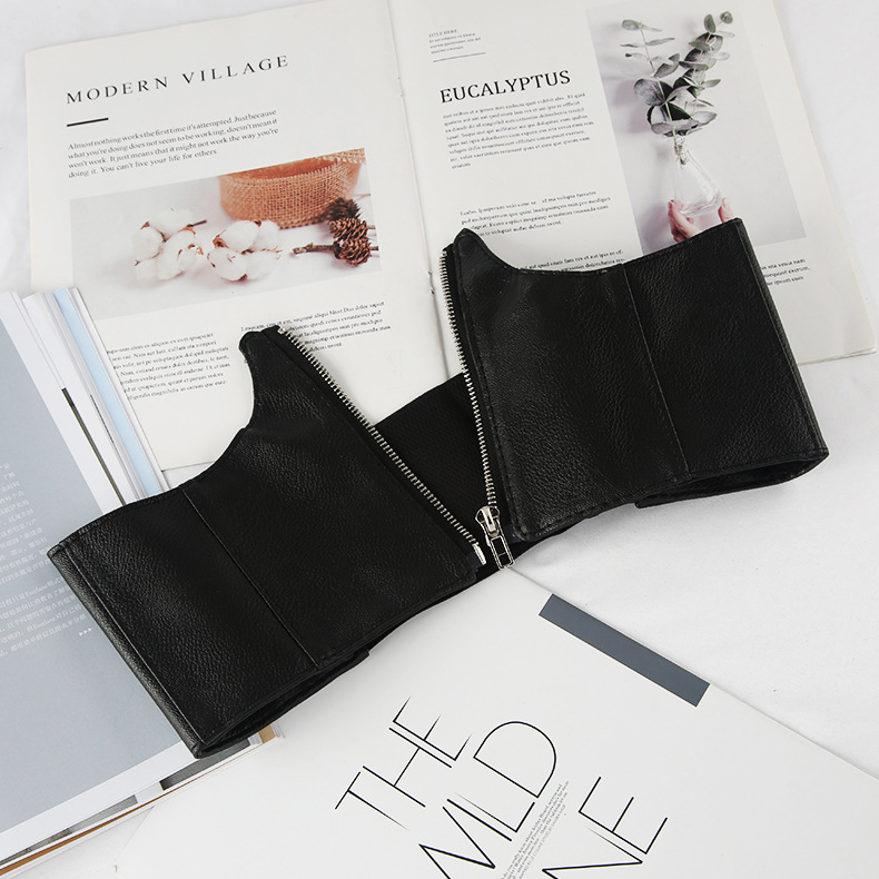 Fashion Simple Black Suspender With Suit Belt