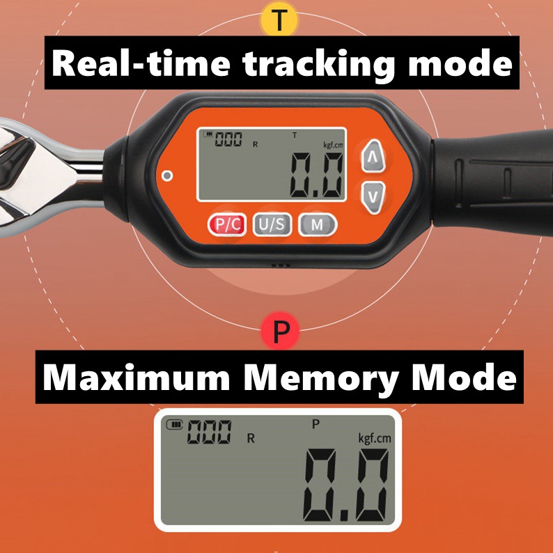 Title 13, Movable Head Digital Display Torque Wrench