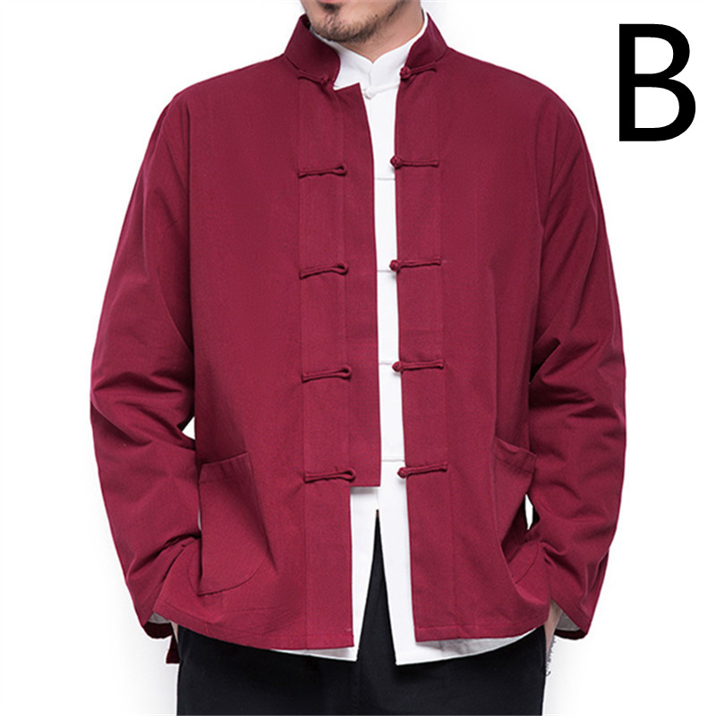 Tang Suit Long-sleeved Cotton And Linen Chinese Youth Jacket