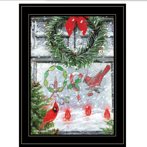 Christmas Peace By Ed Wargo Ready To Hang Framed Print, Black Frame - 5