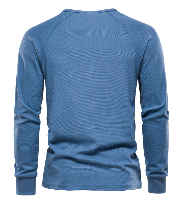 Title 4, Mens Bottoming Shirt Henry Collar Long Sleeve ...