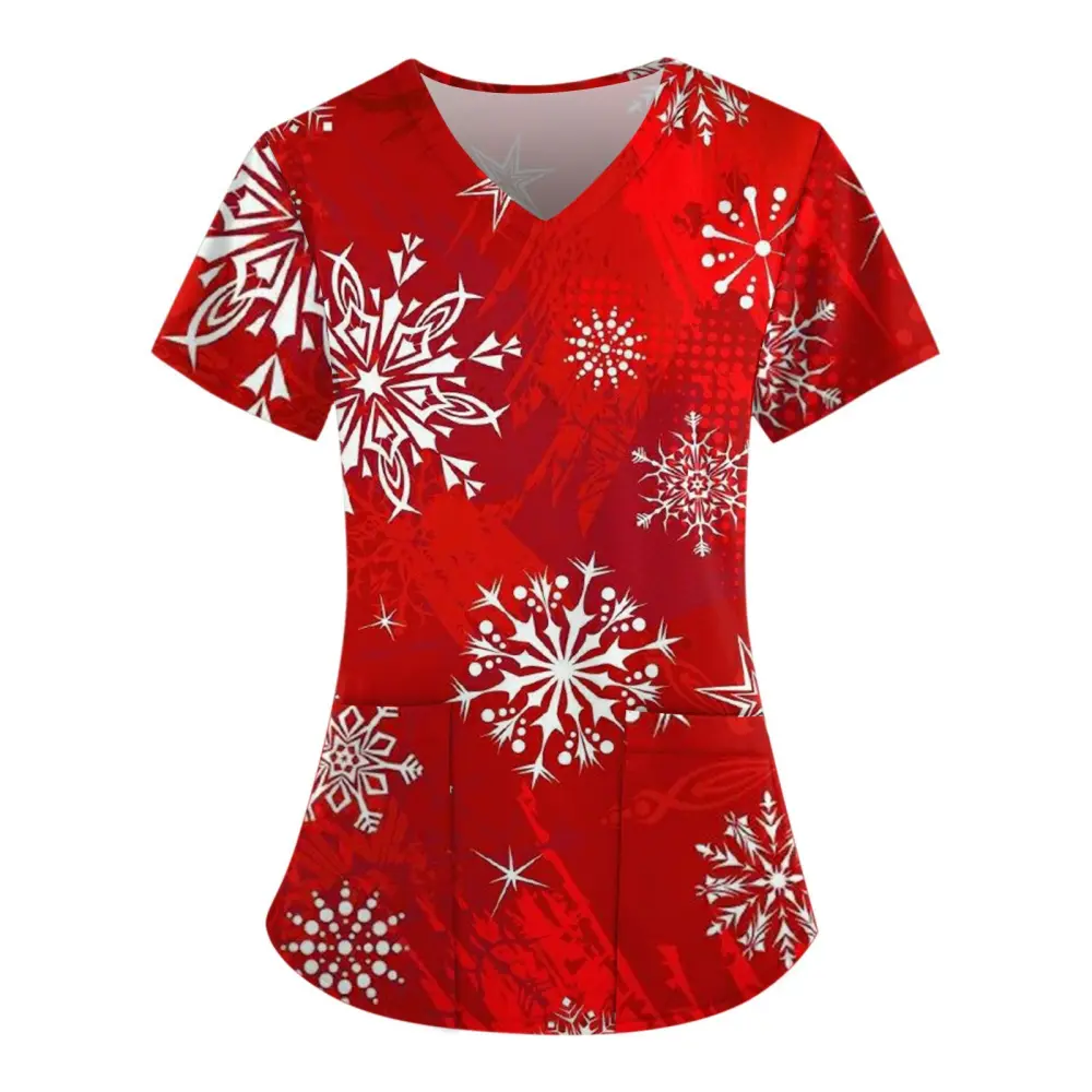 Hand Washing Clothes Scrub Suits Nurse Uniforms Women's Vneck