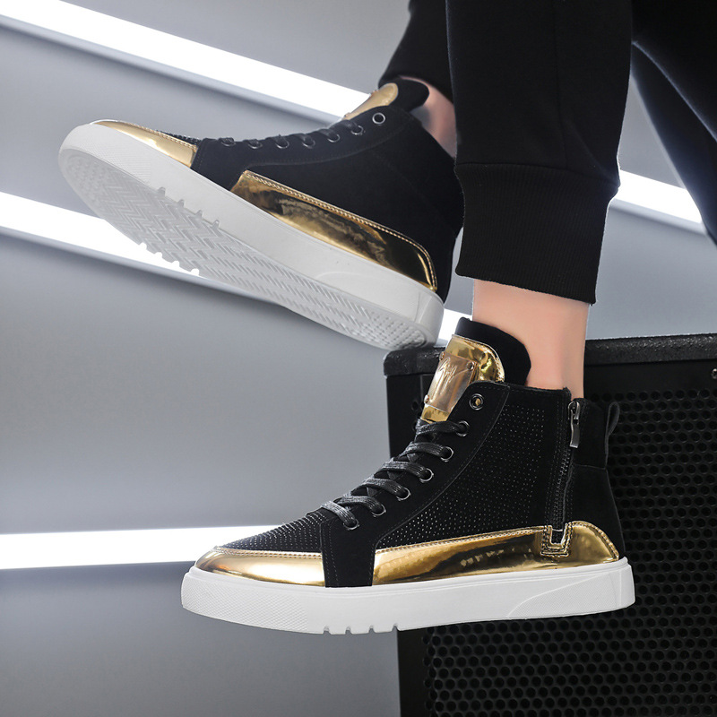 Europe Station Autumn And Winter S Tide High Top Board Shoes