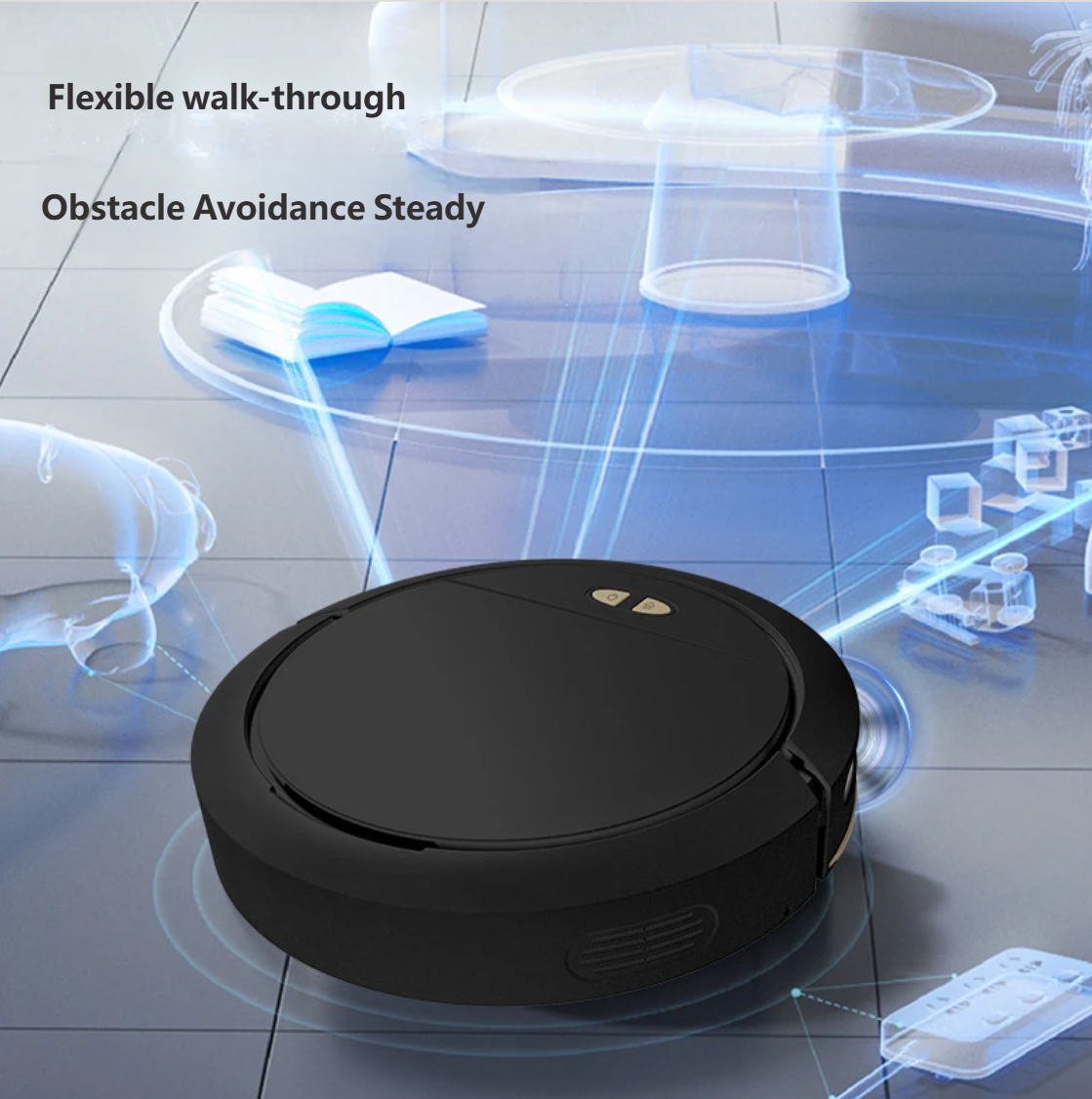 Smart Robot Vacuum-Mop Yq16pro, 3-in-1 Sweep-Suction-Mop