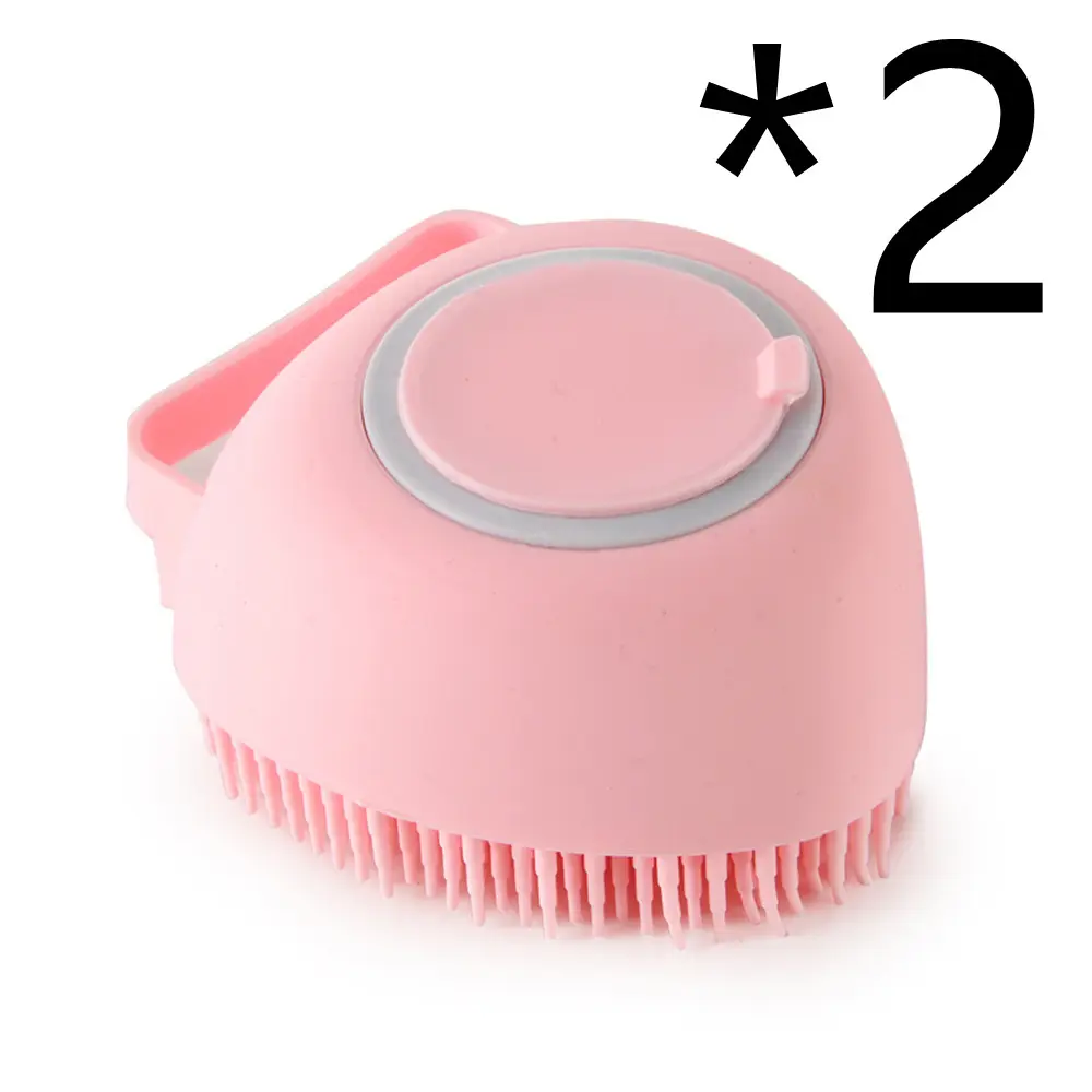 Silicone Dog Bath Massage Gloves Brush Pet