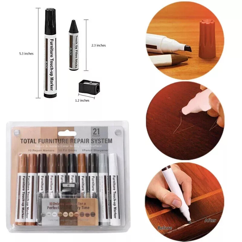 Laminate Floor Worktop Furniture Repair Kit Wax System