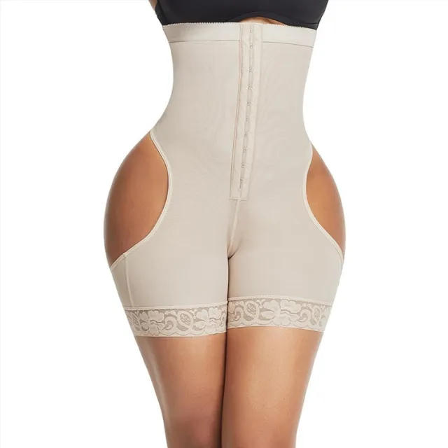 Women Shapewear High Waist Butt Lifter Tummy Control Underwear Workout Waist Trainer Corset Beige - Shop at LoveMi