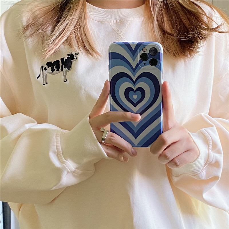 Funda teléfono azul klein marco foto amor