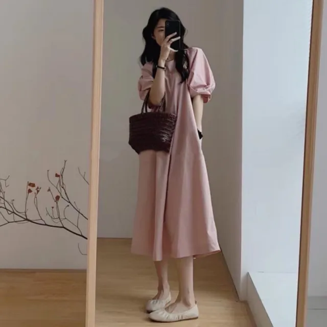 Tea Break Kikyo Dress Female Summer Pink - Shop at LoveMi