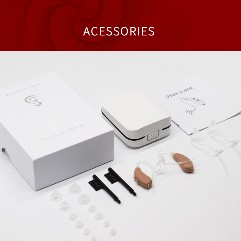 F802 BTE Digital Wireless Hearing Aid 6 Channels 12 Frequency Sound Amplifier Split Left Or Right Ear Noise Reduction - Image 2