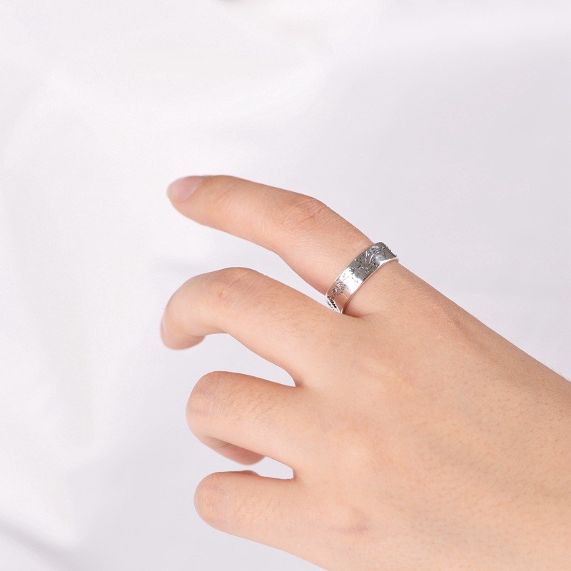 Simple Design Silver Ring  Vintage Craft