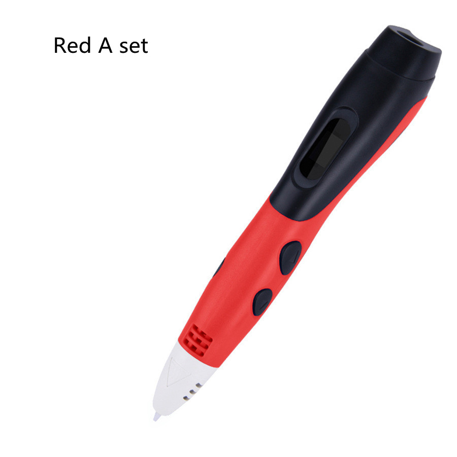 Six generations of 3d printing pens Red A set US