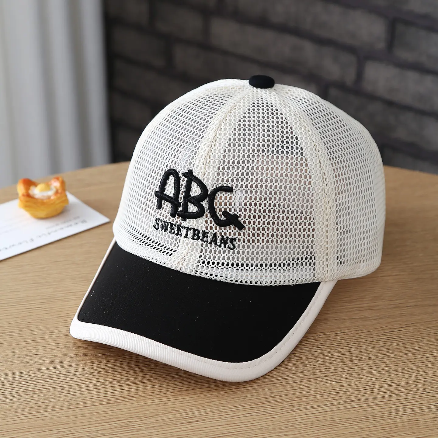 Children's Embroidered Letter-number ABC Breathable All-netted Fabric