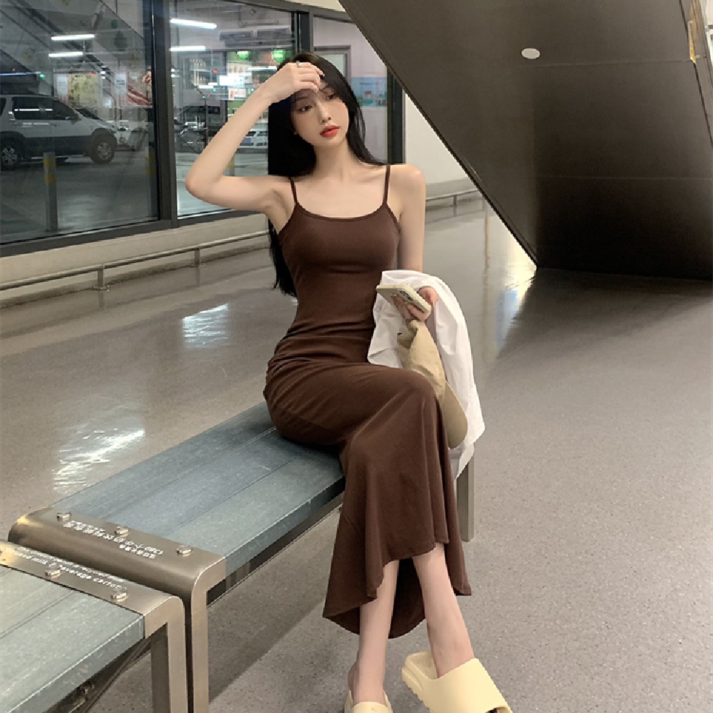 Women's Fashion Waist Pulling Dress