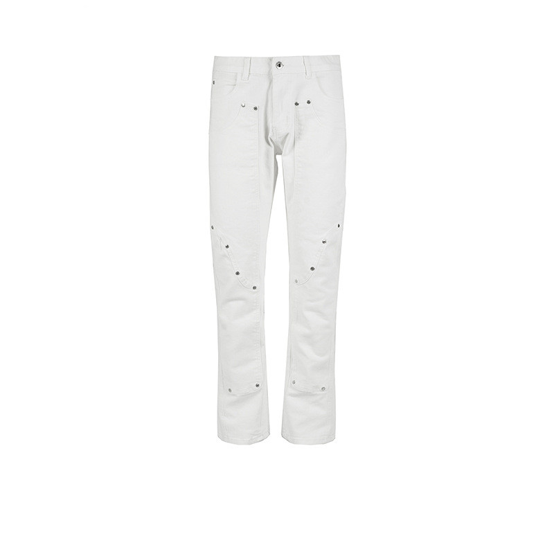 Title 5, Unisex Black And White High Street Jeans