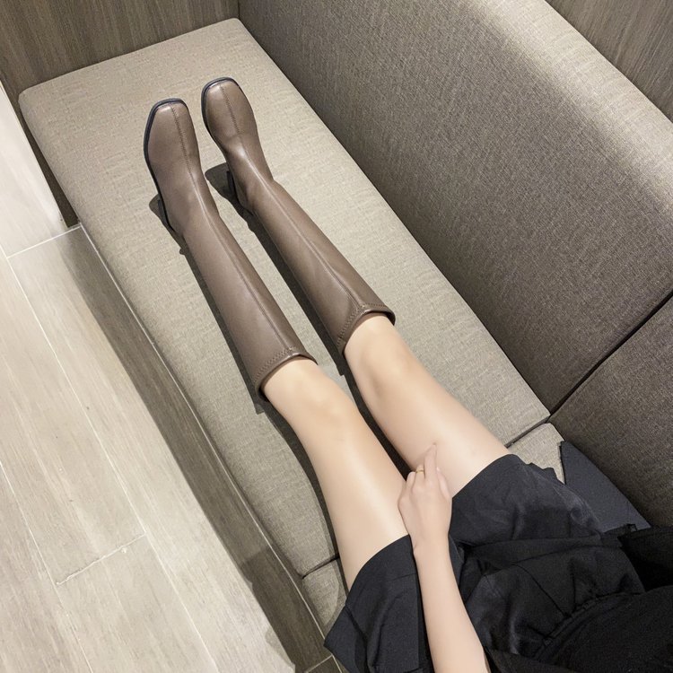 Square Toe Mid Boots