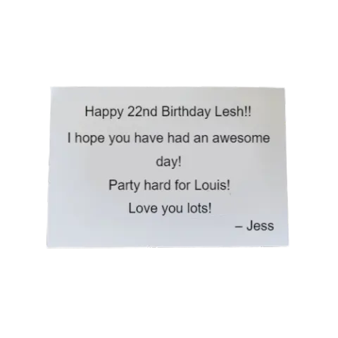 Holiday Birthday Greeting Card