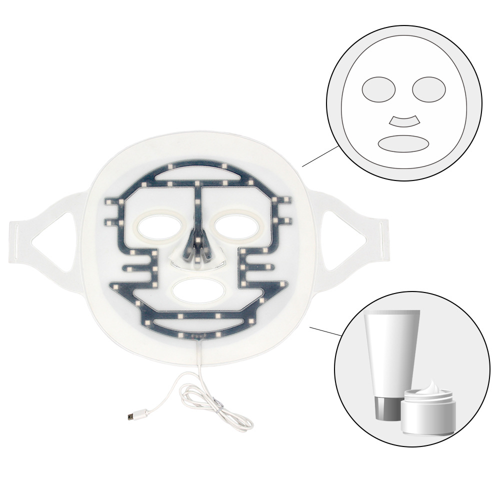 Led Mask Instrument Silicone Photon Beauty Instrument Acne Beauty Mask — foto 2