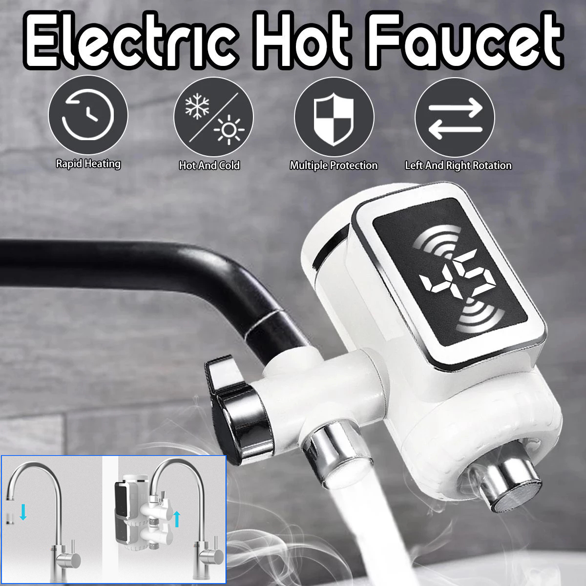 Title 4, Connecting Electric Faucet Without Installation