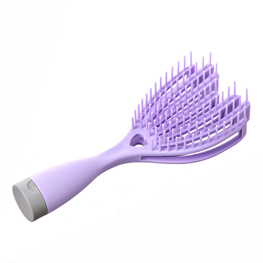 Massage Hair Comb - Elastic Scalp Massage Comb, Wet Dry Dual Purpose Comb, Hollow Out Hair Brush - Haircare Heatless Tool For Women And Men