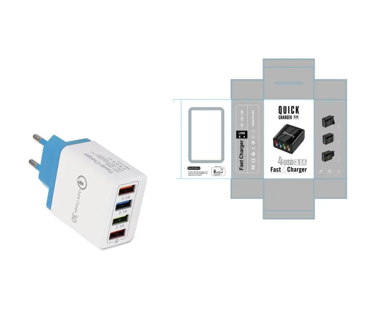 USB Charger Quick Charge 3.0 4 Phone