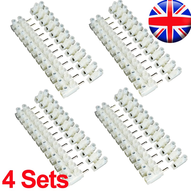 4X 6A 12 Way Block Plug In Terminal Strips Connector Blocks Male & Female 6amp — image 9