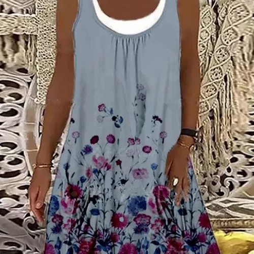 Women's Sleeveless Loose Casual Dress