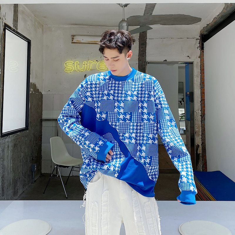 Personalized Vintage Coat Round Neck Sweater