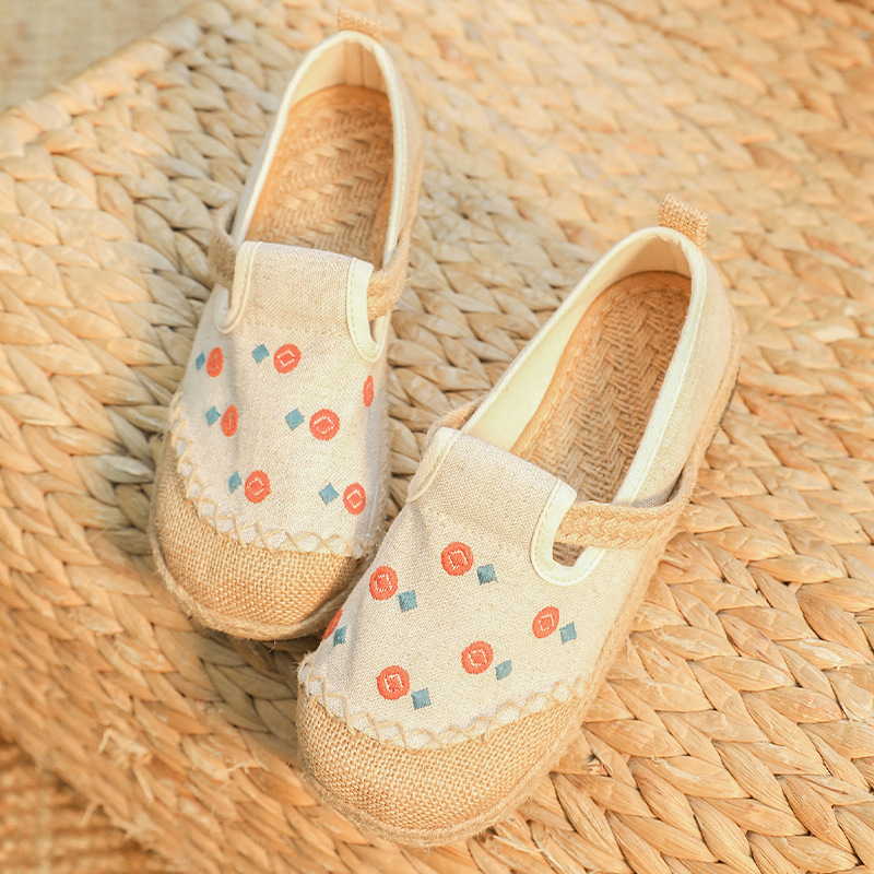 Title 8, New Comfort Round Head Cotton And Linen Shoes B...