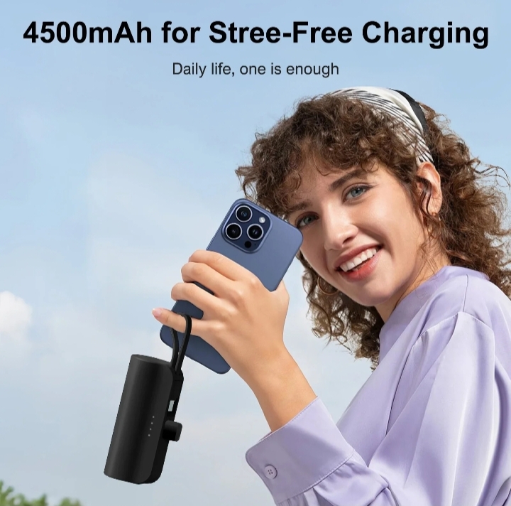 Mini Portable Power Bank Capsule Fast Charging Pocket Size Emergency Battery thumbnail 7