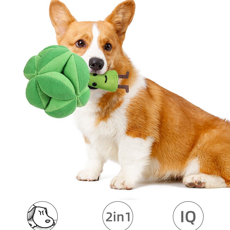 Broccolipuzzel met snuffel- en voerfunctie – groen