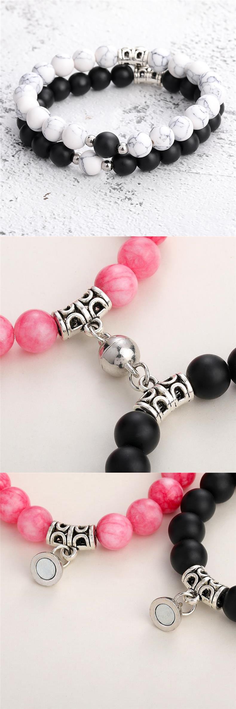 Пара магнитных парных браслетов вызывает вибрацию