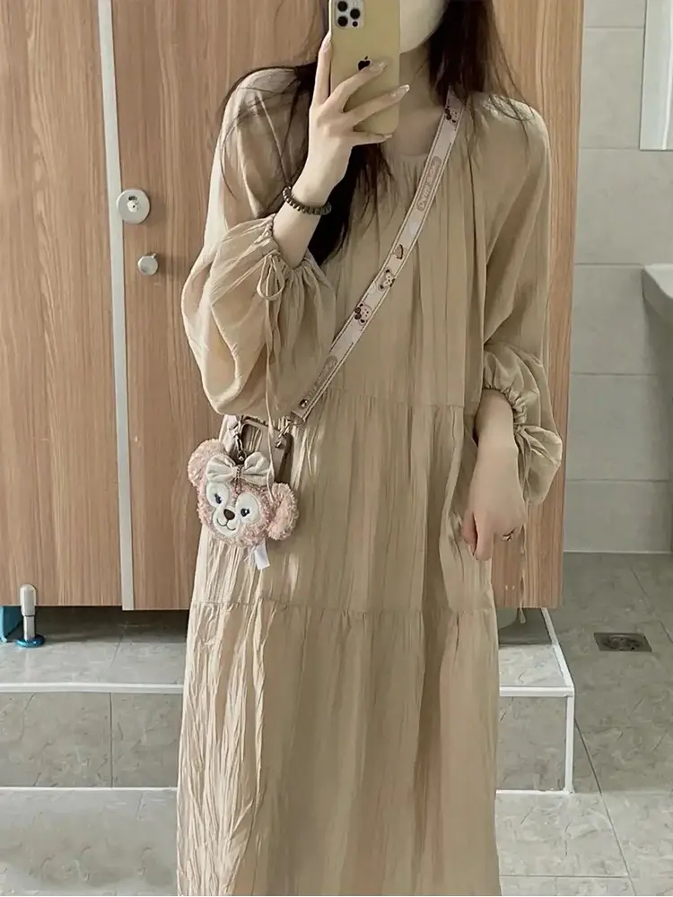 Women's French Gentle Casual Loose Fitting Dress