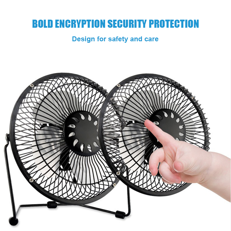 Portable Mini USB Cooling Fan 360 Small Desktop Desk Quiet Computer 4 Inch