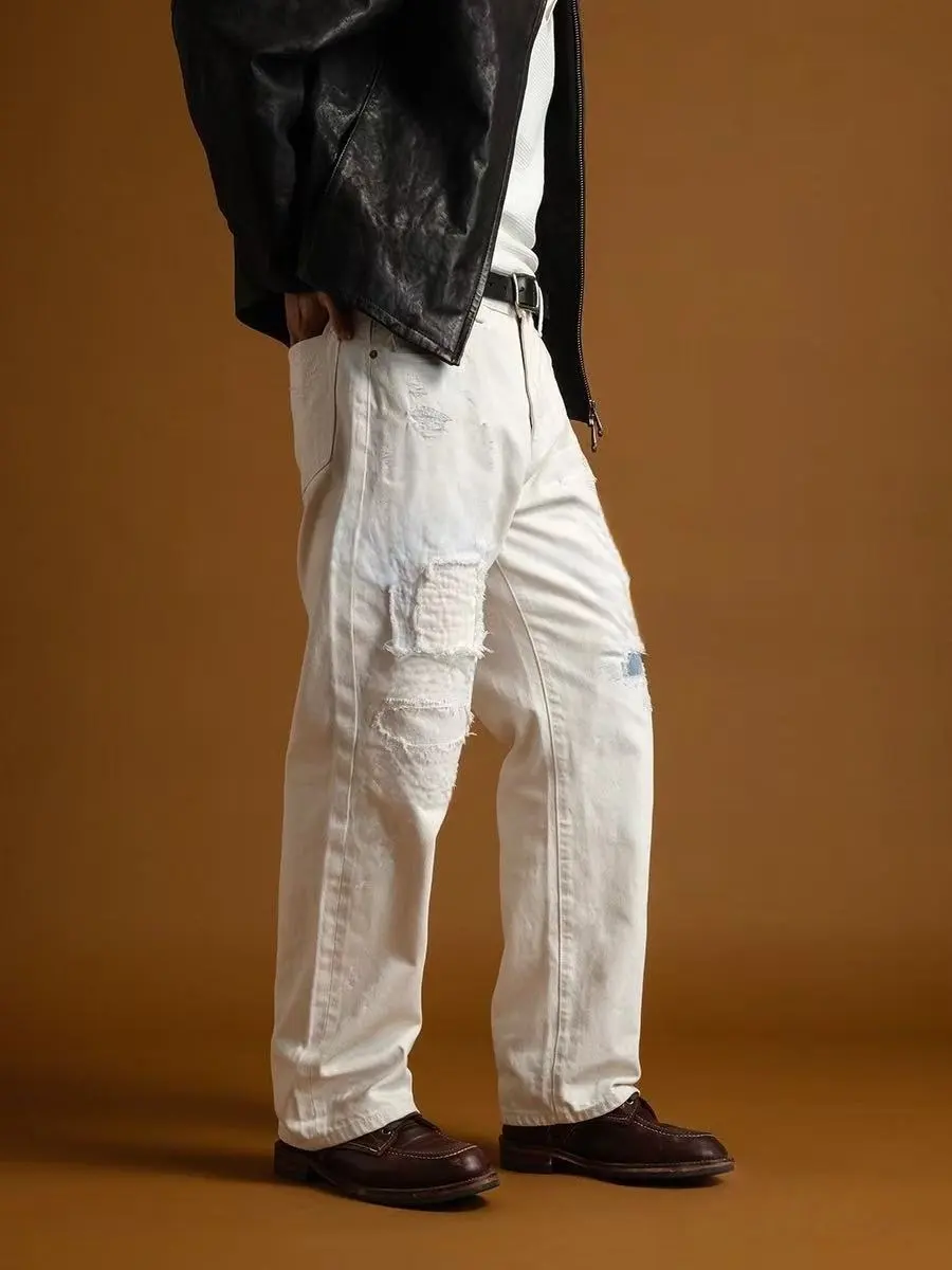 B2 - Non-elastic Small Straight-leg Pants