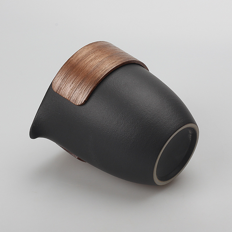 Black Pottery Hot Tea Cup